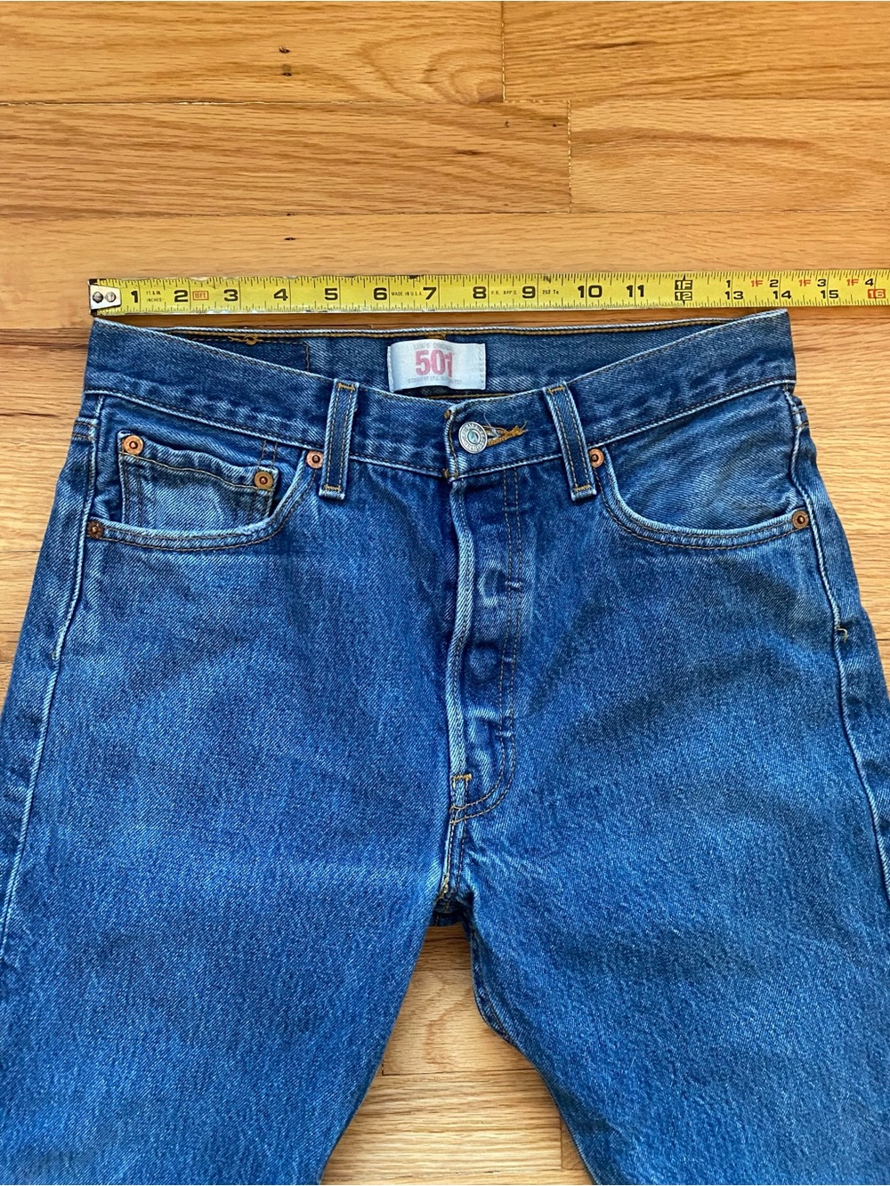 Levi’s 501 Original Fit Jeans Men’s 30x30 (Measures 28x28) 2008 Made in Mexico - Picture 9 of 12